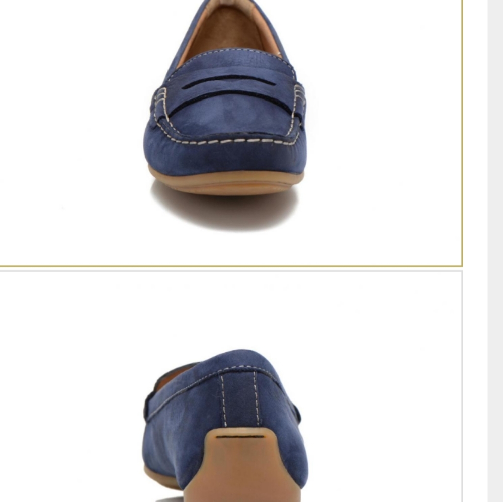 Clark's women navy loafer